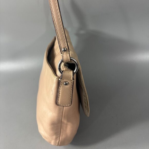 COACH Soho Shell Pearlescent Leather Flap Small Crossbody Purse Bag - Picture 9 of 16